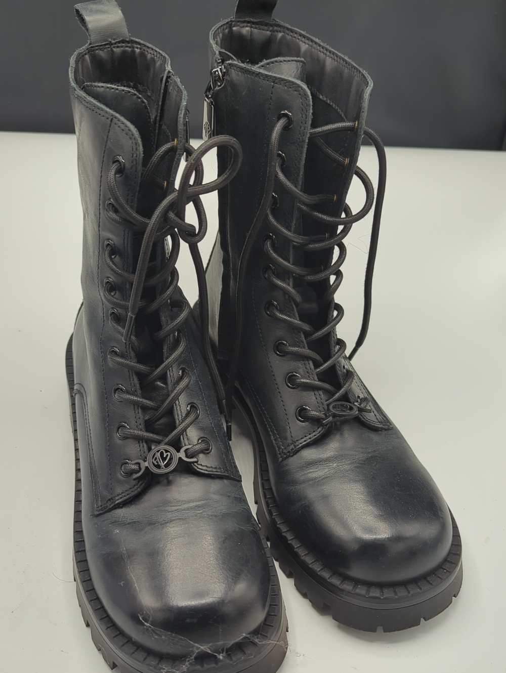 Women’s Aldo Black Lace-Up Combat Boots